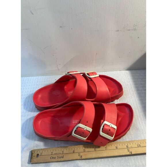 Birkenstock pink rubber straps size 38 (scuffs) - Picture 7 of 8